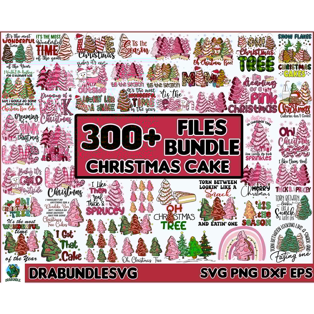 300 Christmas Tree Cake png, Christmas Tree Cakes svg, Tis The Season Christmas Cakes png, Oh Christmas Tree Cake png, Christmas Funny Designs, Instant download