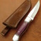 hunting knife with bone handle