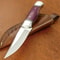 hunting knife with bone handle