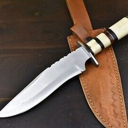 "stainle-steel-knife"hunting-knife-with sheath"fixed-blade-camping-knife, bowie-knife, handmade-knives, gifts-for-men