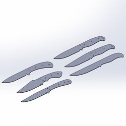 Knife DXF kit set