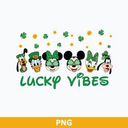 Disney Lucky Vibes Png, St Patrick's Day Mickey Friend Png, St Patrick's Day Png File