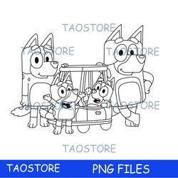 BLUEY characters Cartoon,Birthday Party Digital, PNG, png files for sublimation, BL61