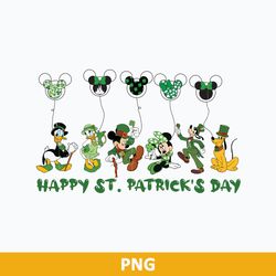 disney happy st patricks day png, st patrick day disney friend png, mickey and friend png file