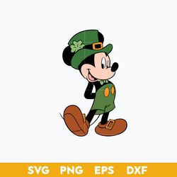 Mickey St Patrick's Day Svg, Mickey Leprechaunt Svg, Mickey Mouse Patrick Day Svg, Png Dxf Eps File