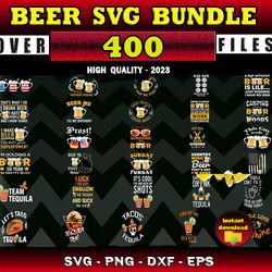 400 Beer Tequila Bundle - SVG, PNG, DXF, EPS Files For Print And Cricut