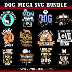 DOG  SVG  BUNDLE - SVG, PNG, DXF, EPS Files For Print And Cricut