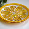 Lemon candy plates - Fused glass dessert dish with lemons - Fused glass art