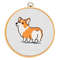 Corgi cross stitch pattern