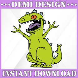 Reptar Rugrats SVG,png, dxf, Cricut, Silhouette Cut File, Instant Download