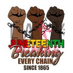 breaking every chain since png, juneteenth design png, african american png, black history png file cut digital download