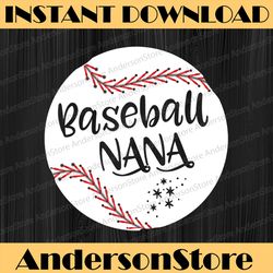 baseball nana grandma christmas mother's day happy mother's day png sublimation design