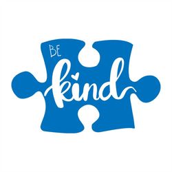 be kind autism svg, autism svg, blue puzzle svg, be kind svg, awareness day svg, colored puzzle svg, autism puzzle svg,