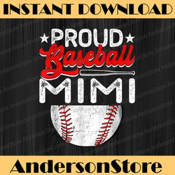 proud baseball mimi mother's day sport lover mama mom happy mother's day png sublimation design