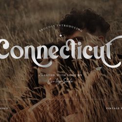 Connecticut Modern Vintage Typeface Trending Fonts - Digital Font