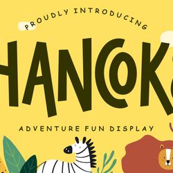 Hancoke Adventure Fun Display Trending Fonts - Digital Font