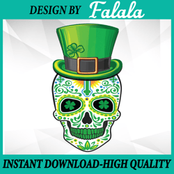 skull st patricks day irish funny saint patricks day of dead png, patrick day png, digital download
