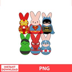 Supper Bunny Chibi Easter Png, Easter Bunny Png, Easter Kids, Easter Character , Easter Bundle Png, Digital file