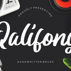 Qalifony Handwritten Brush Trending Fonts - Digital Font