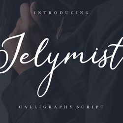 Jelymist Calligraphy Script Trending Fonts - Digital Font