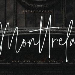 Monttrela Handwritten Font Trending Fonts - Digital Font
