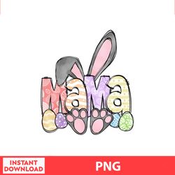 Mama Bunny Ears Pink Easter Png, Easter Bunny Png, Easter Kids, Easter Character , Easter Bundle Png, Digital file