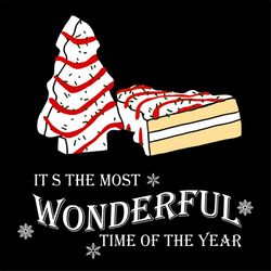 its the most wonderful time of the year svg, christmas svg, cake svg, pinetree shape cake svg, christmas party svg, wond