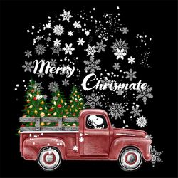 merry christmas red truck svg, christmas svg, red truck svg, pinetree svg, snoopy svg, fictional character svg, winter s
