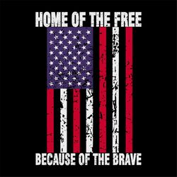 home of the free because of the brave svg, independence day svg, 4th of july svg, home svg, brave svg, patriotic svg, am