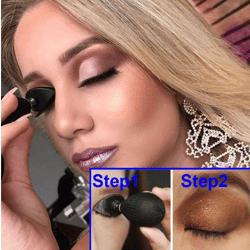 portable lazy eye shadow stamp crease silicone makeup tools