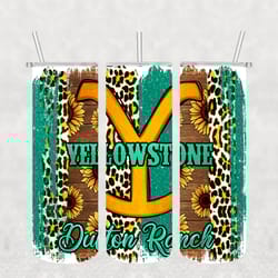 yellowstone sunflower tumbler png, template sublimation designs download