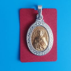 St Anna the Prophetess religious blessed icon medallion | free shipping | Orthodox store