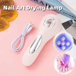 handheld nail drying lamp uv led lamp for nails rechargeable mini led uv lamp nail dryer for gel nails portability nail