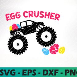 easter monster truck svg, funny boy easter, boy truck, boy easter svg cut file, funny egg crush file, egg hunting outfit