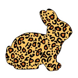 rabbit leopard easter svg, bunny svg, easter rabbit svg, rabbit svg, easter bunny svg file cut digital download