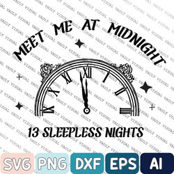 Meet Me At Midnight Em-broidered Svg, Out Of The Woods Svg, Corne-lia StreeSvg, Cow-boy Like Me Svg, All Too Well Svg, M