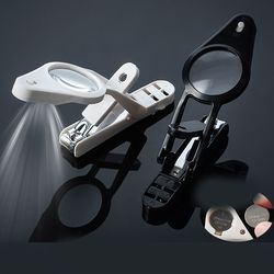 Creative Household Nail Clippers With Magnifying Glass