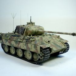 Pro Built Model German Tank Panther Ausf.A, 1/35 scale