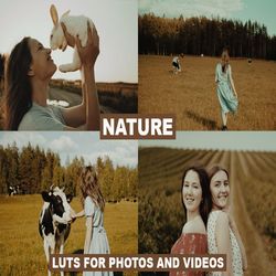 " cinematic nature cocoa film luts pack for videos / moody / travel mobile & desktop presets"