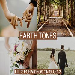 " adventure/ travel/ nature earth tones luts pack for video on slog mobile & desktop presets"