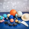 Solar system model with cards & box, miniature planets - Inspire Uplift