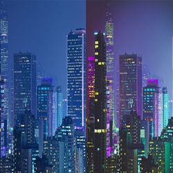 15 x neon city lightroom presets, travel mobile & desktop presets