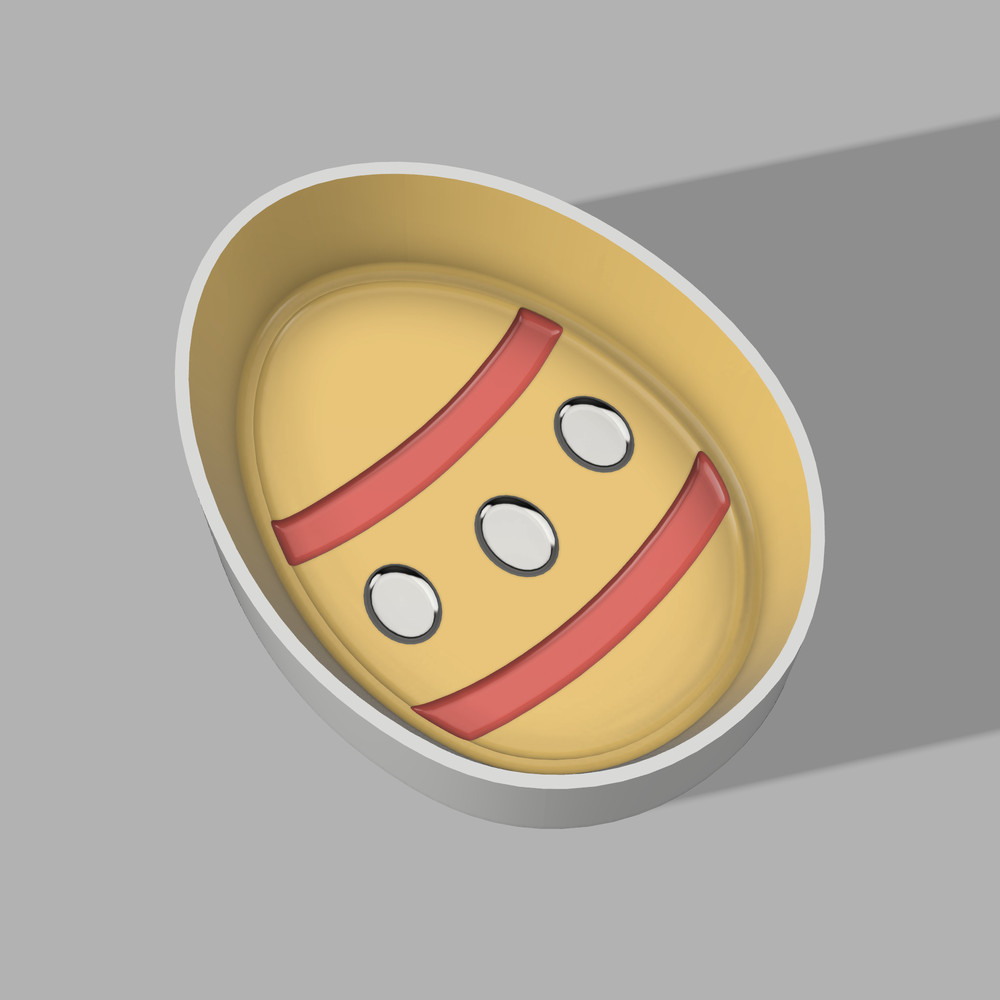 Egg One-piece Bath Bomb Mold STL File