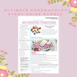 Ultimate Pharmacology Study Guide Bundle for Nursing School | Nursing Bundle | PDF File | Pages 87 | FlashCards 142