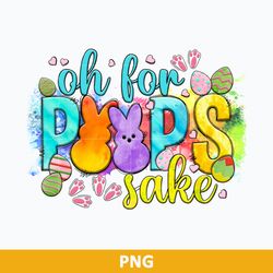 oh for peeps sake png, easter bunny png, easter egg png, easter bunny pattern png digital file