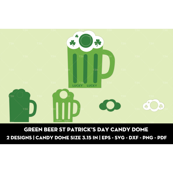 Green beer St Patricks Day candy dome cover 5.jpg