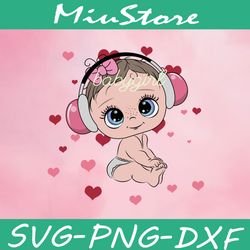 Cute Baby Girl Svg,png,dxf,cricut