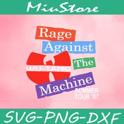 rage against the machine wu tang svg,png,dxf,cricut