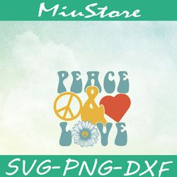 peace and love svg, hippie sunflower svg,png,dxf,cricut