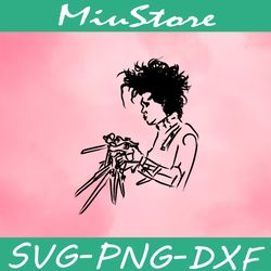 edward scissorhands svg,png,dxf,cricut